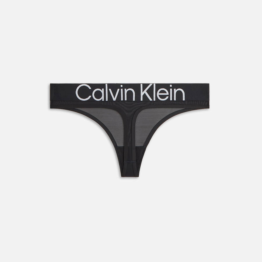 Black Women Kith for Calvin Klein Mesh Thong Underwear | 0478-UDBQP