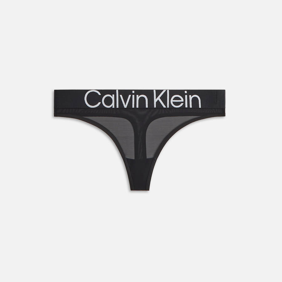 Black Women Kith for Calvin Klein Mesh Thong Underwear | 0478-UDBQP