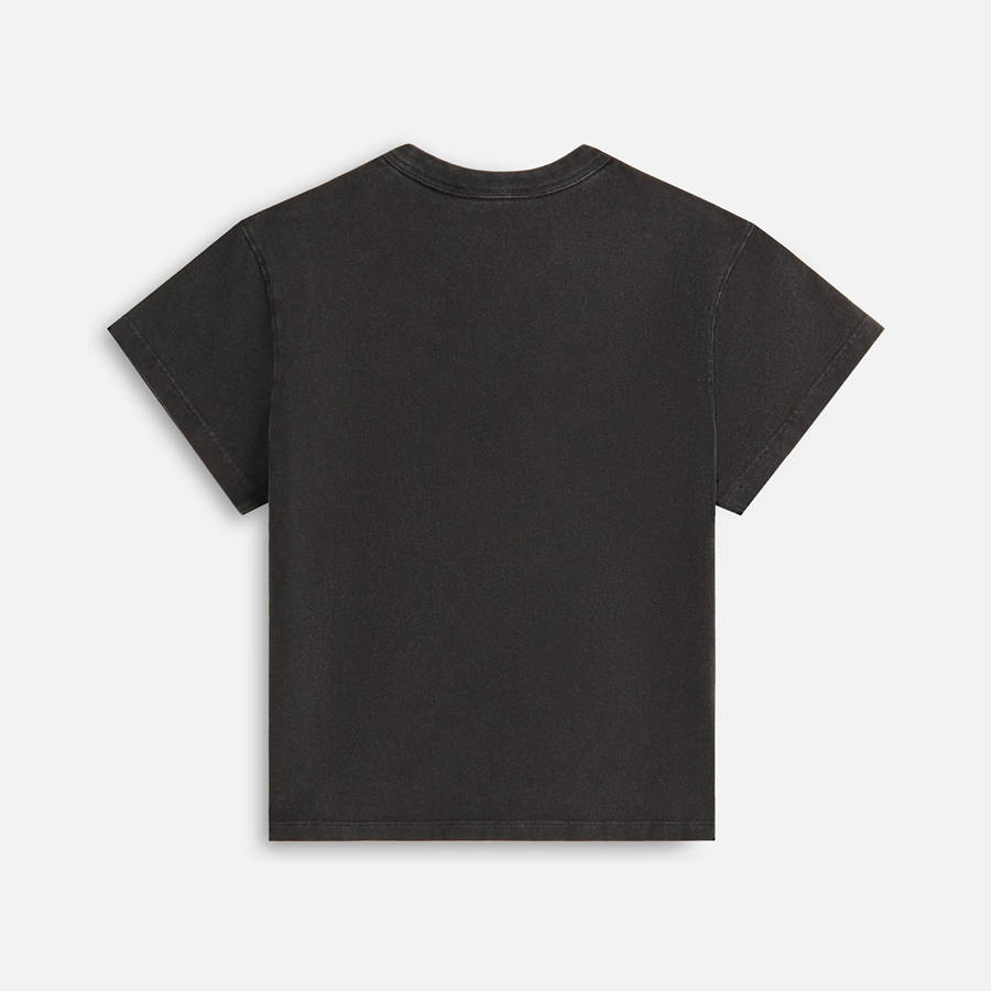 Black Women Kith for the New York Knicks Script Vintage Mulberry Shirts | 5364-ZEIVT