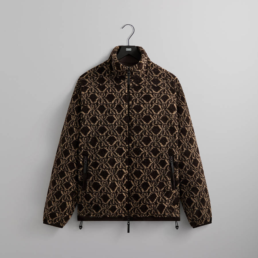 Black / Brown Men Kith Pinehurst Sherpa Full Zip Jackets | 4587-SRKLO
