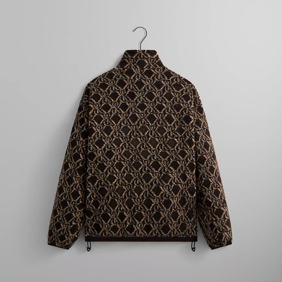Black / Brown Men Kith Pinehurst Sherpa Full Zip Jackets | 4587-SRKLO