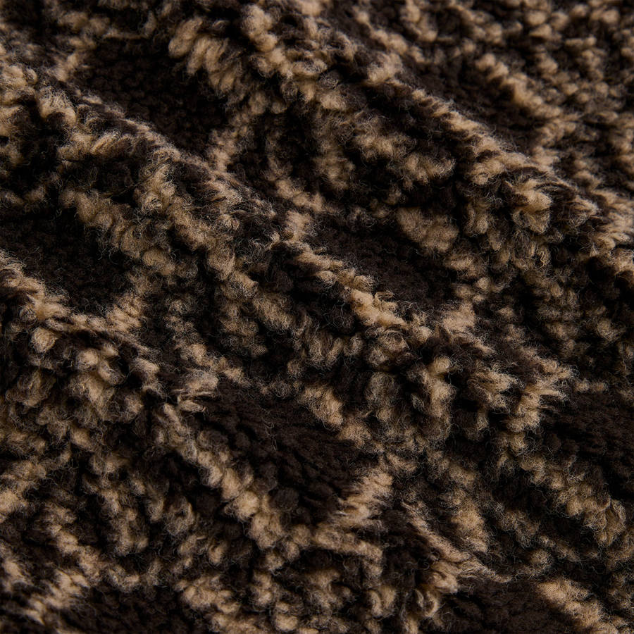 Black / Brown Men Kith Pinehurst Sherpa Full Zip Jackets | 4587-SRKLO