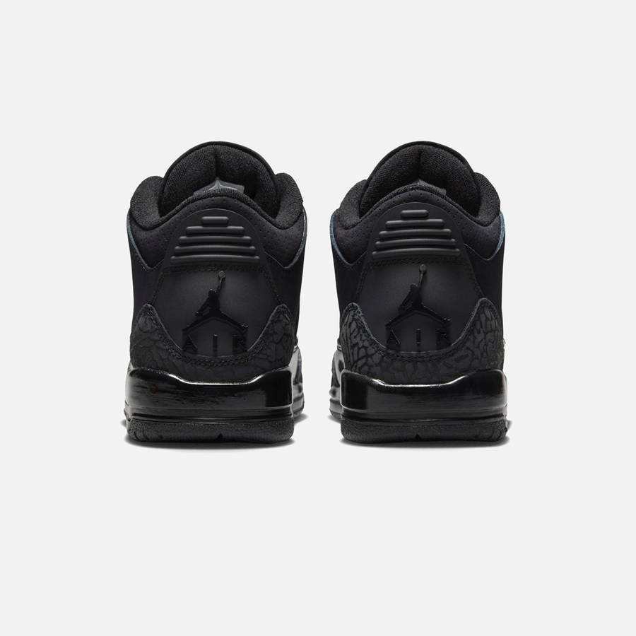 Black / Dark Grey Kids' Kith Jordan GS Air Jordan 3 Retro Sneakers | 1348-BOKDS