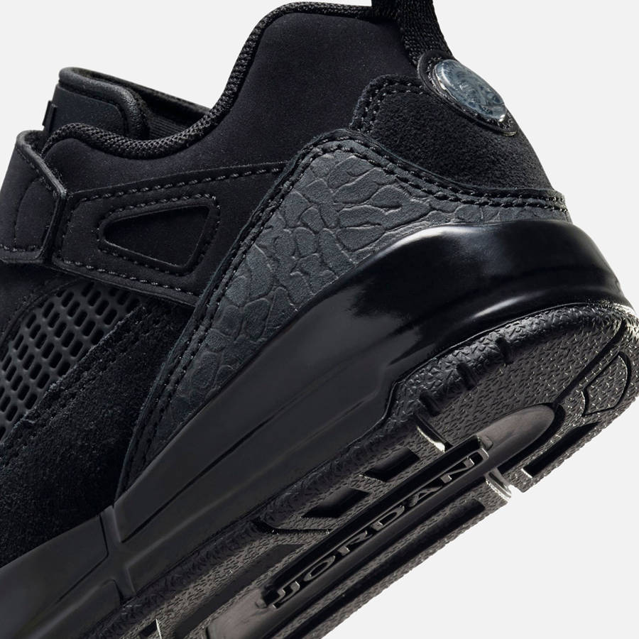 Black / Dark Grey Kids' Kith Jordan PS Spizike Low Sneakers | 1457-TLXCA