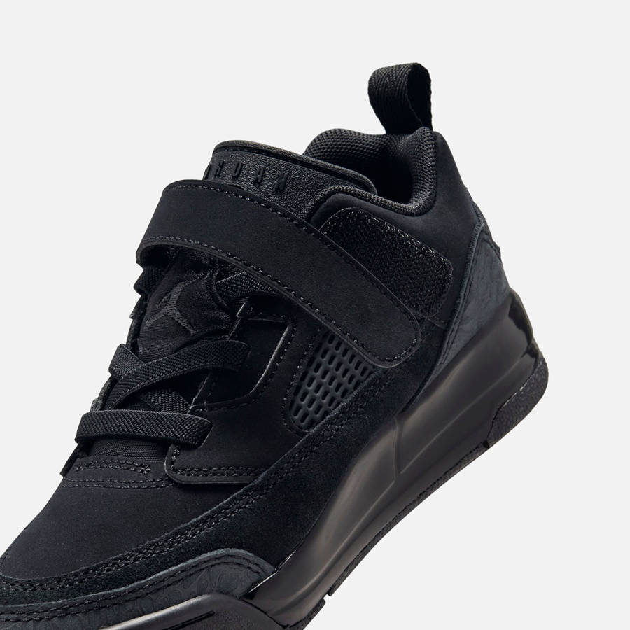 Black / Dark Grey Kids' Kith Jordan PS Spizike Low Sneakers | 1457-TLXCA
