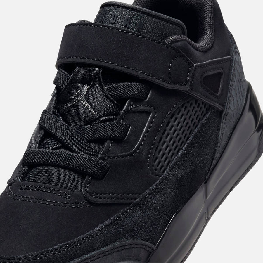 Black / Dark Grey Kids' Kith Jordan PS Spizike Low Sneakers | 1457-TLXCA