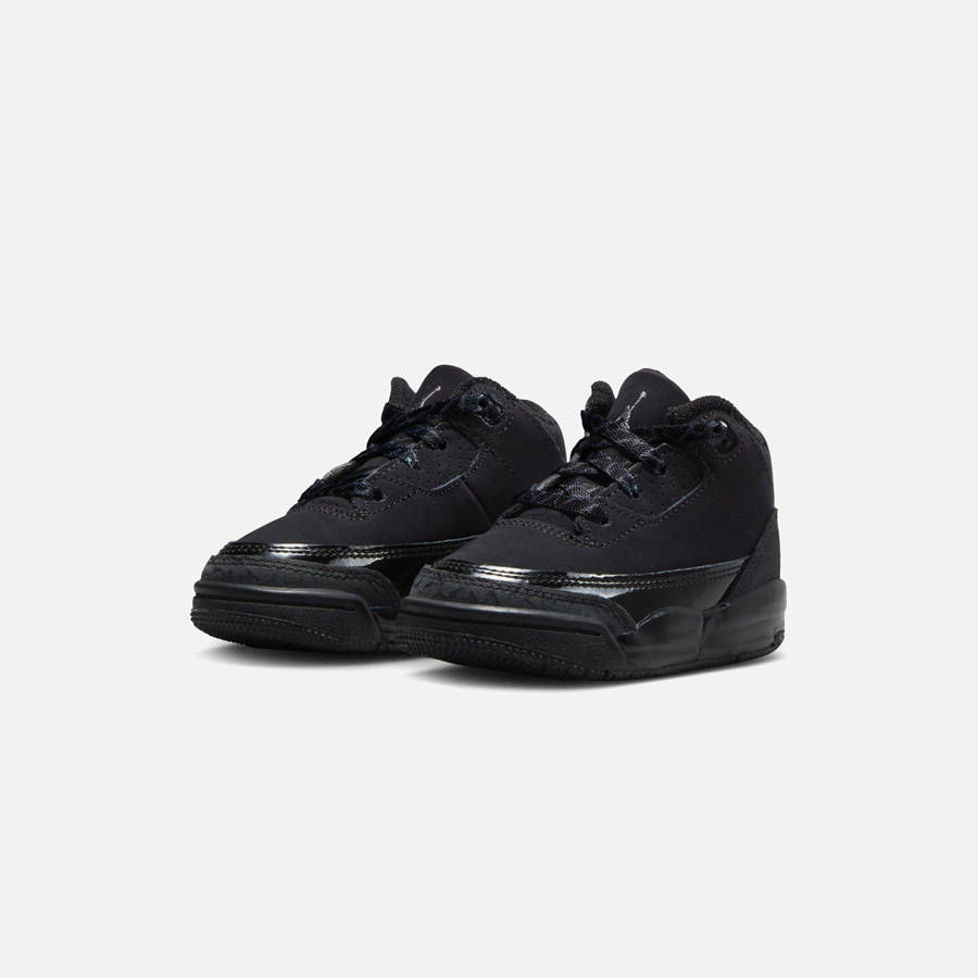 Black / Dark Grey Kids' Kith Jordan TD Air Jordan 3 Retro Sneakers | 1753-XRUGW