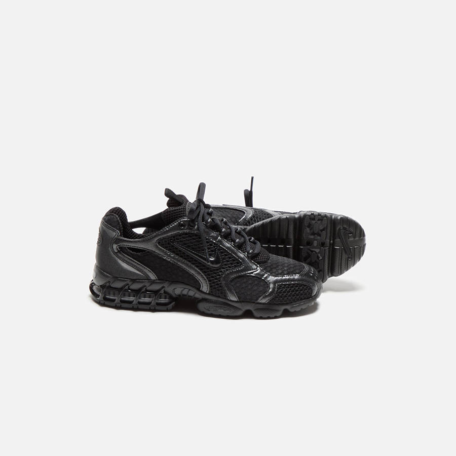 Black / Dark Grey Men Kith Nike Air Zoom Spiridon Cage 2T Sneakers | 3680-BDTNE