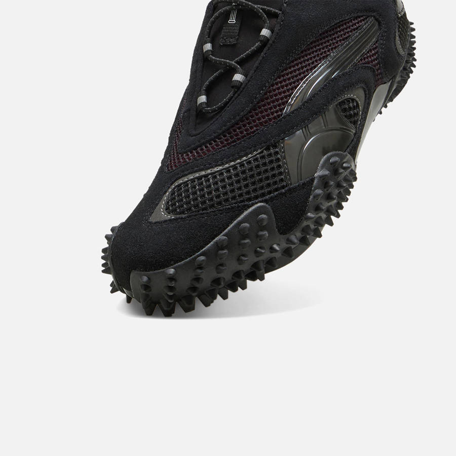Black / Dark Men Kith PUMA x ARIES Mostro AC Arise Sneakers | 0945-FHEXC