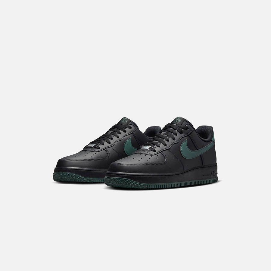 Black / Green Men Kith Nike Air Force 1 '07 LX Sneakers | 4321-EWRYV