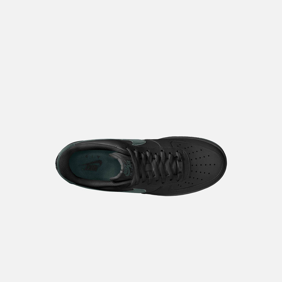 Black / Green Men Kith Nike Air Force 1 '07 LX Sneakers | 4321-EWRYV