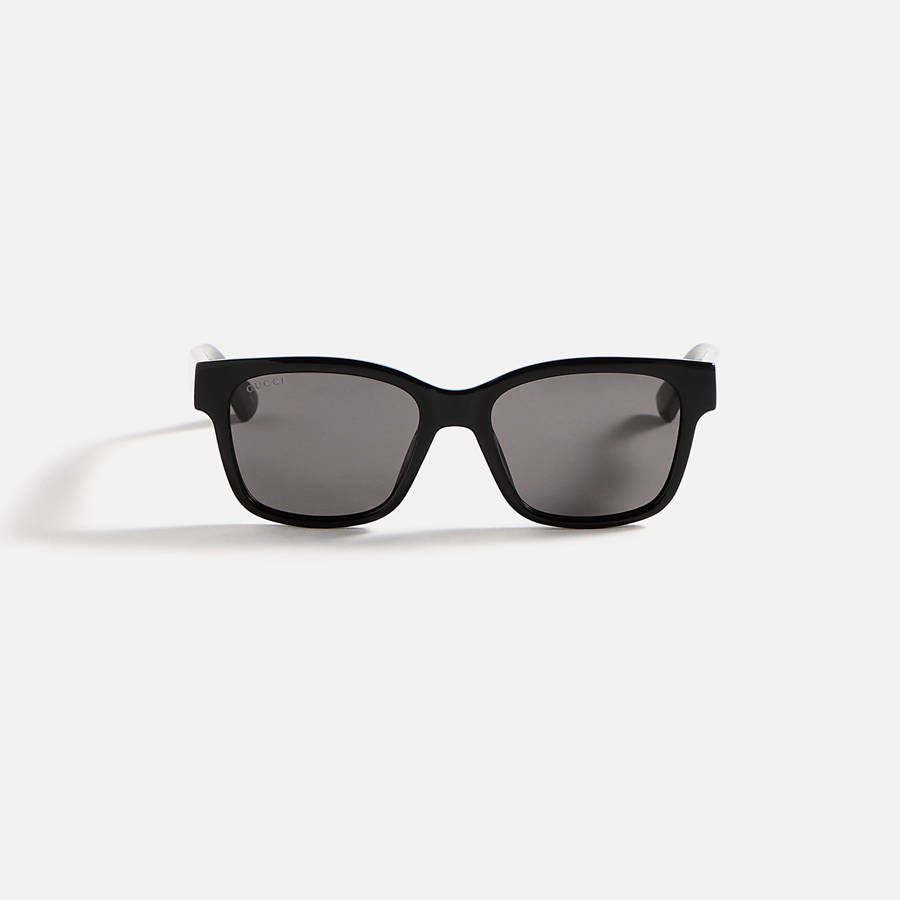 Black / Grey Men Kith Gucci Square Sunglasses | 1350-DCULN