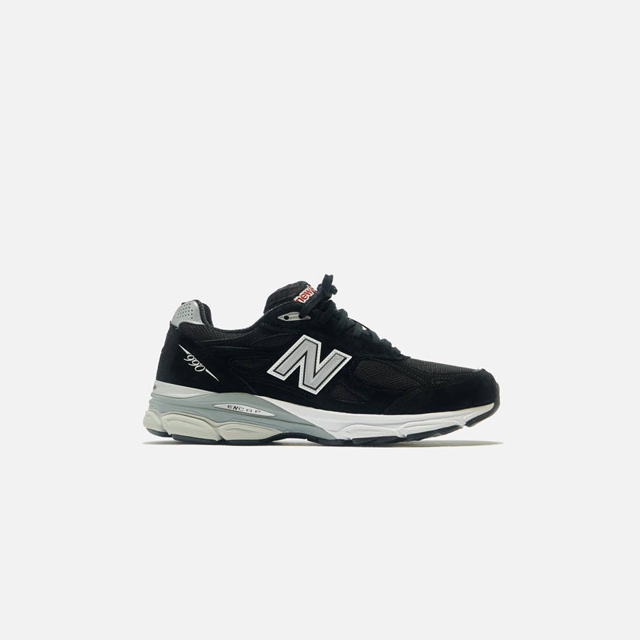 Black / Grey Men Kith New Balance Made in USA 990 Sneakers | 7528-UPGVA