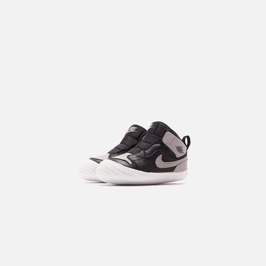 Black / Grey / White Kids' Kith Jordan Crib Air Jordan 1 Sneakers | 5827-MUFPY