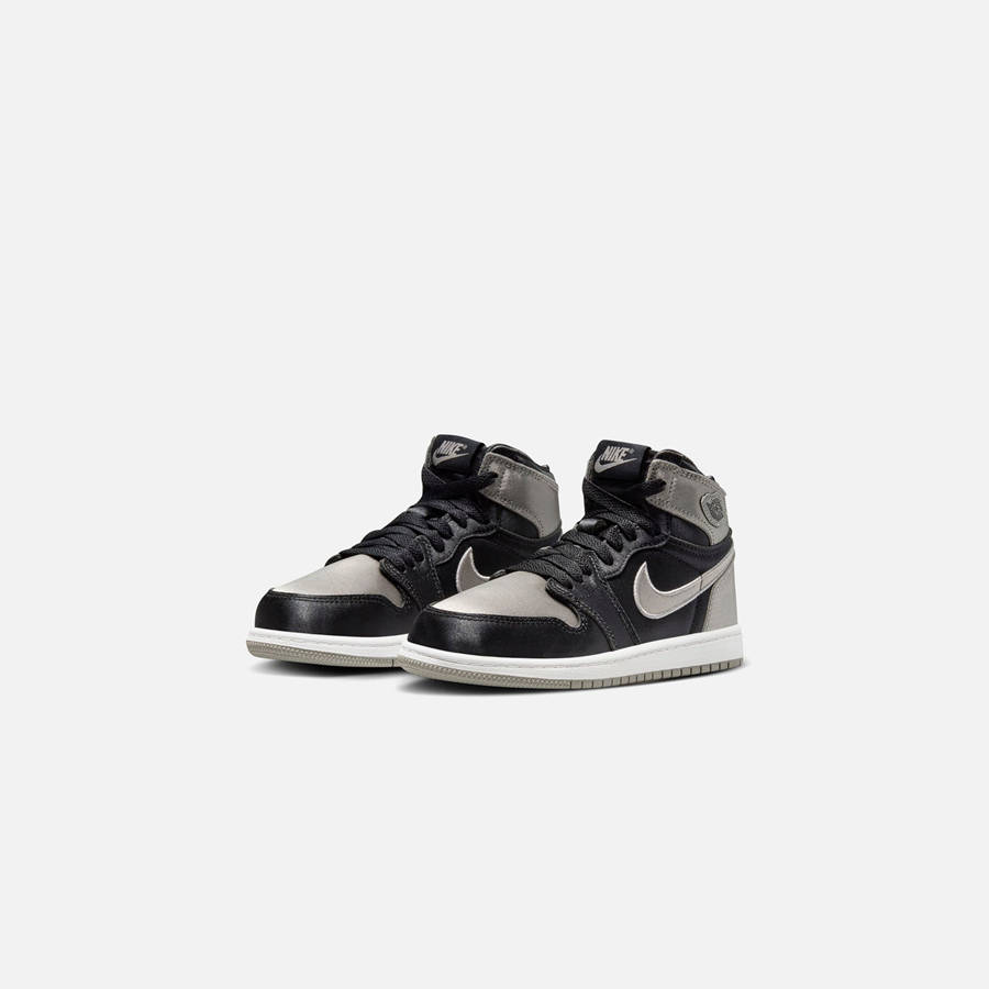 Black / Grey / White Kids' Kith Jordan PS Air Jordan 1 Retro High OG Sneakers | 4780-YKQRE