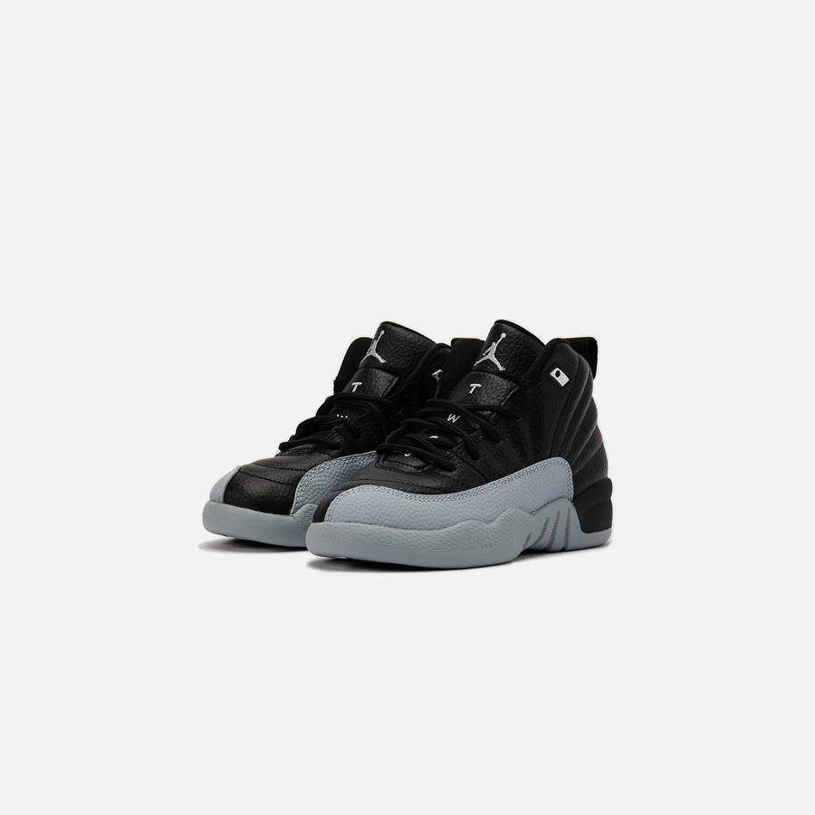 Black / Grey / White Kids' Kith Jordan PS Air Jordan 12 Sneakers | 5372-PRUWO