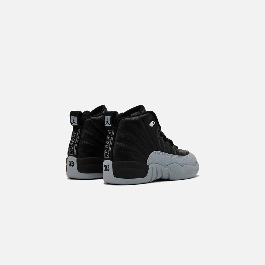 Black / Grey / White Kids' Kith Jordan PS Air Jordan 12 Sneakers | 5372-PRUWO