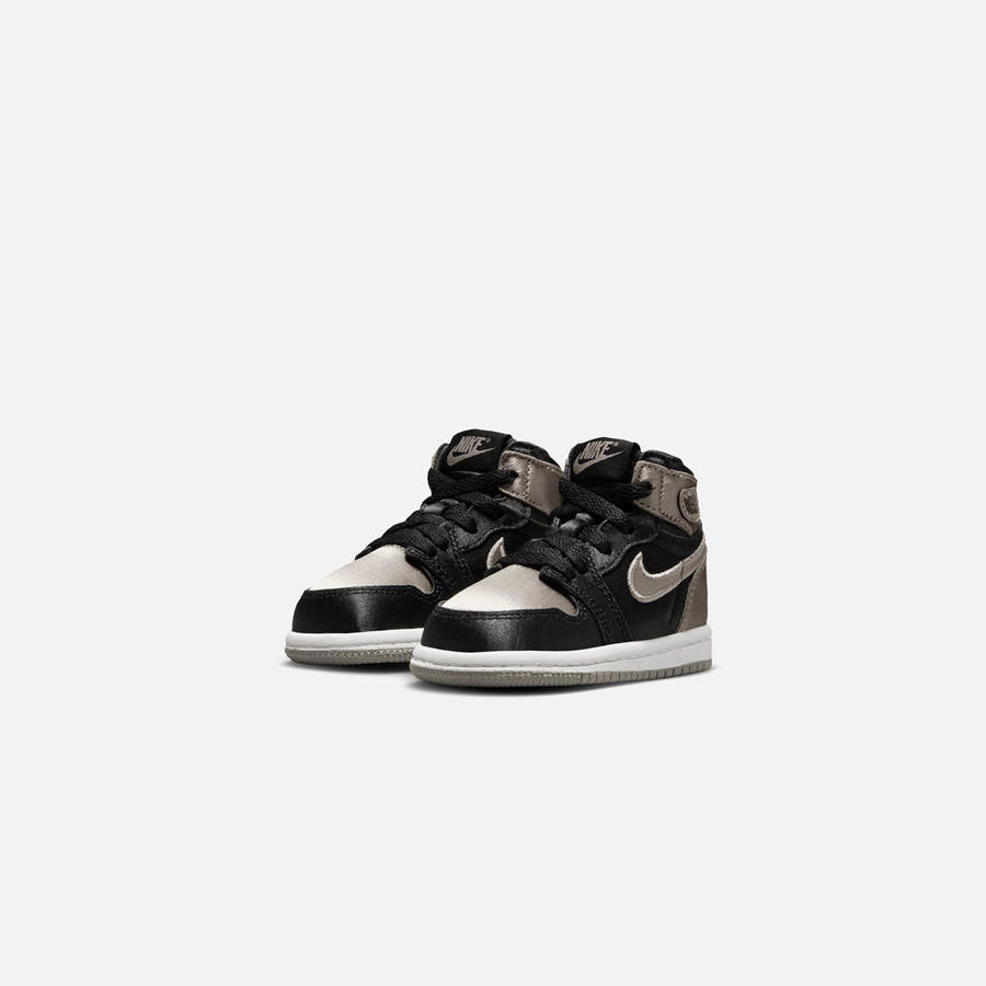 Black / Grey / White Kids' Kith Jordan TD Air Jordan 1 Retro High OG Sneakers | 6728-SNIVL