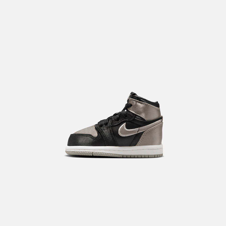 Black / Grey / White Kids' Kith Jordan TD Air Jordan 1 Retro High OG Sneakers | 6728-SNIVL