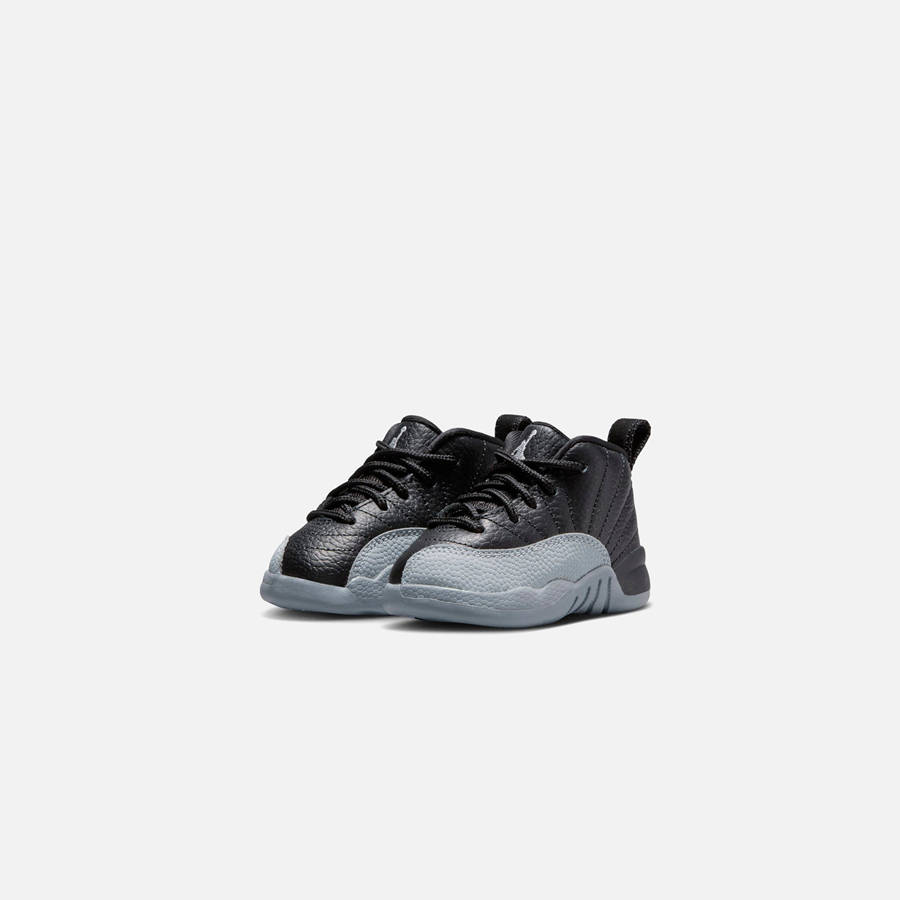 Black / Grey / White Kids' Kith Jordan TD Air Jordan 12 Sneakers | 5103-FWMQC