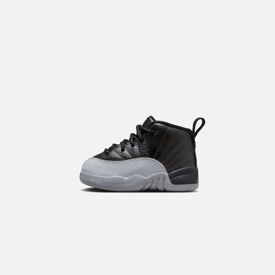 Black / Grey / White Kids' Kith Jordan TD Air Jordan 12 Sneakers | 5103-FWMQC