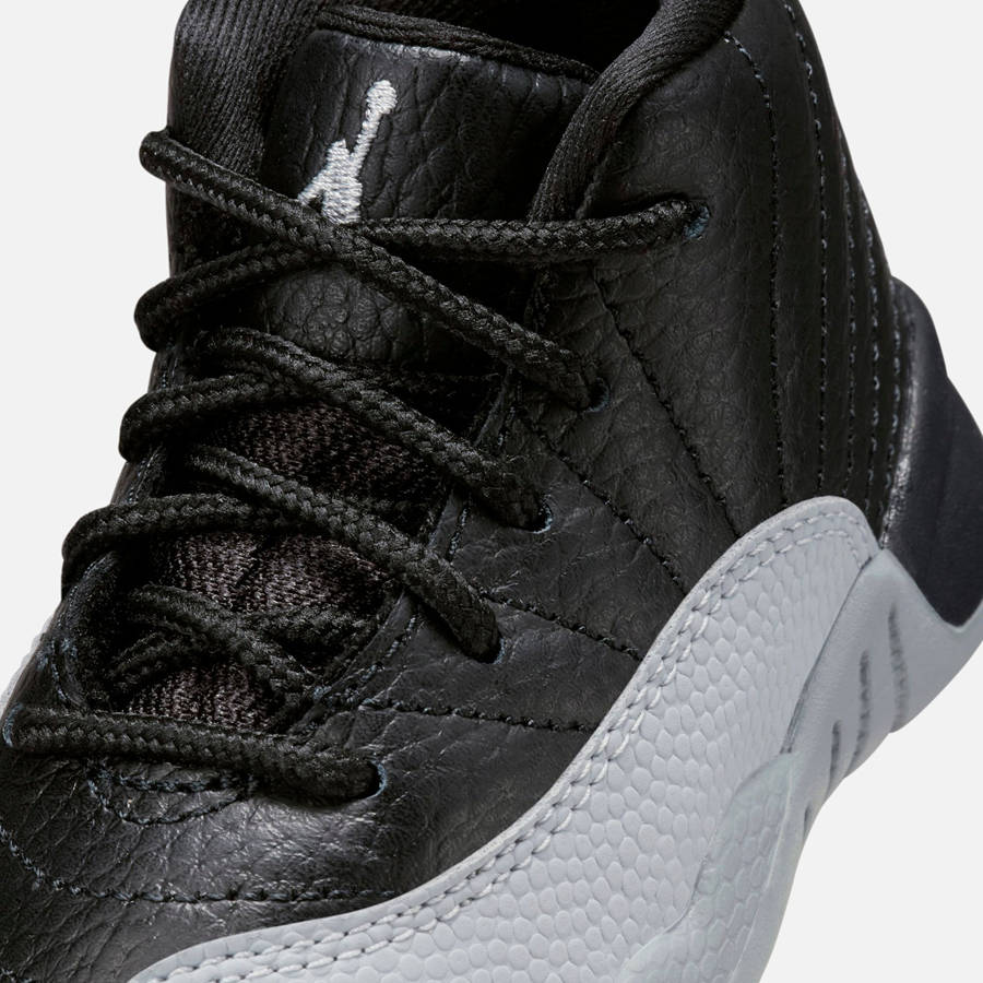 Black / Grey / White Kids' Kith Jordan TD Air Jordan 12 Sneakers | 5103-FWMQC