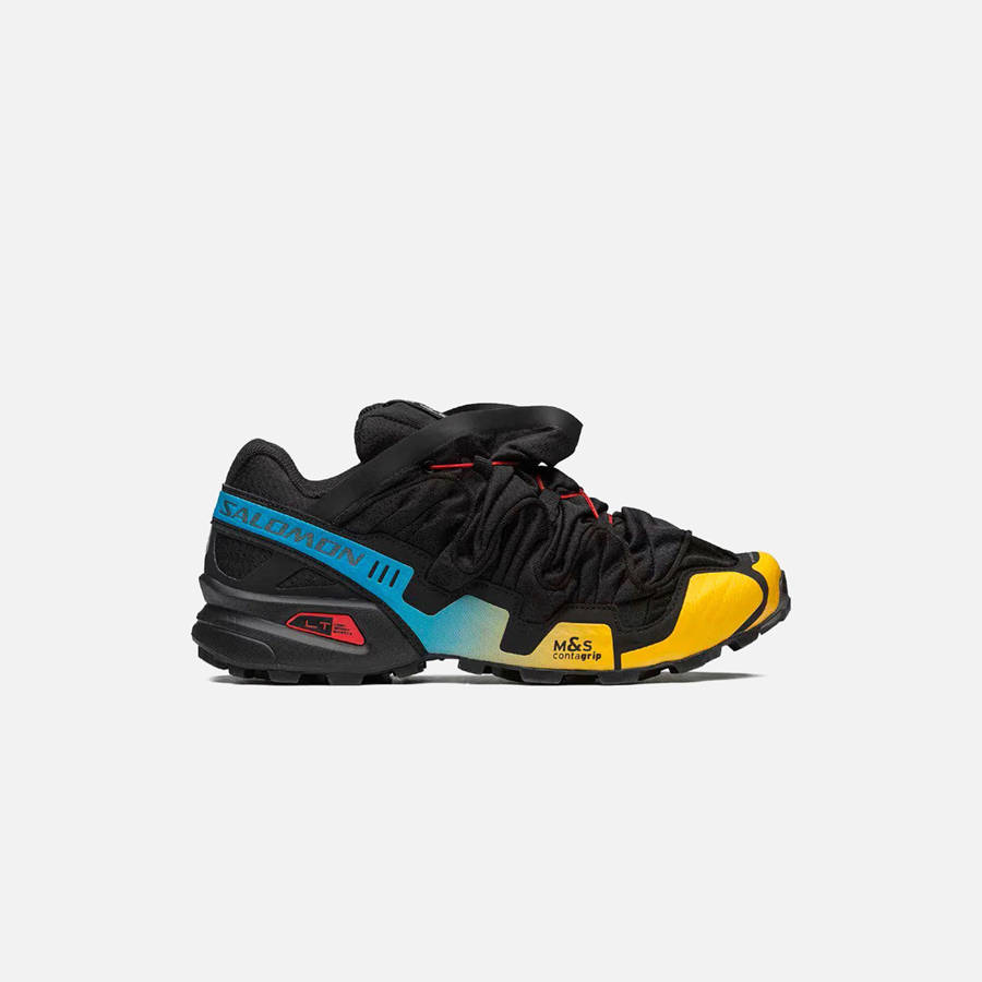 Black / Lemon / Blue Men Kith Salomon x Y/Project Speedcross 3 Sneakers | 1324-LWGKA