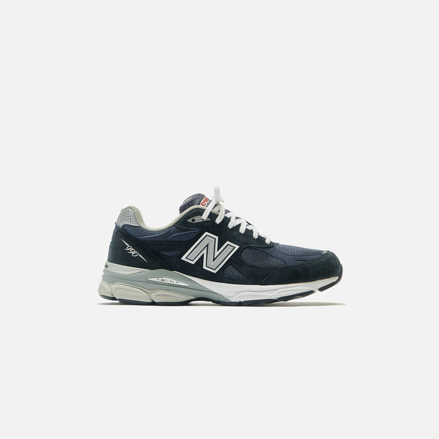 Black / Navy / Grey Men Kith New Balance 990 Sneakers | 3487-CRJDB