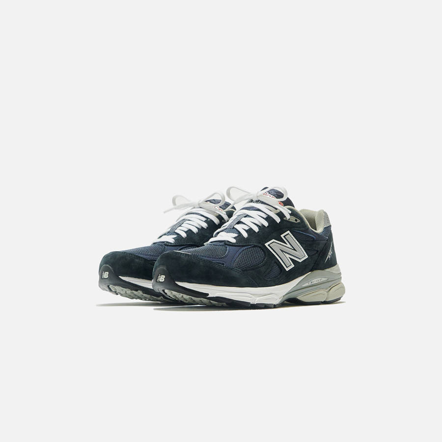 Black / Navy / Grey Men Kith New Balance 990 Sneakers | 3487-CRJDB