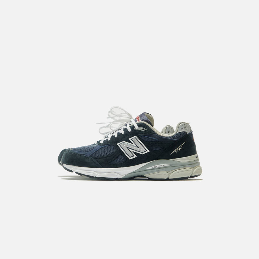 Black / Navy / Grey Men Kith New Balance 990 Sneakers | 3487-CRJDB