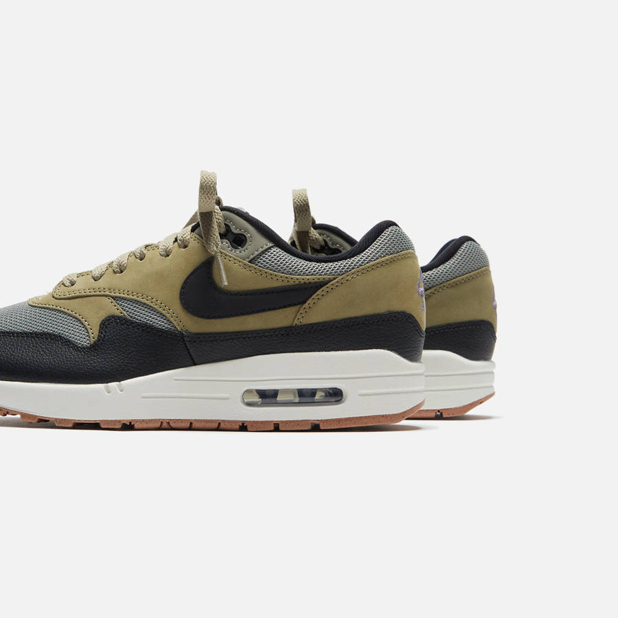 Black / Olive Men Kith Nike Air Max 1 Sports Classic Sneakers | 7038-IQMXH