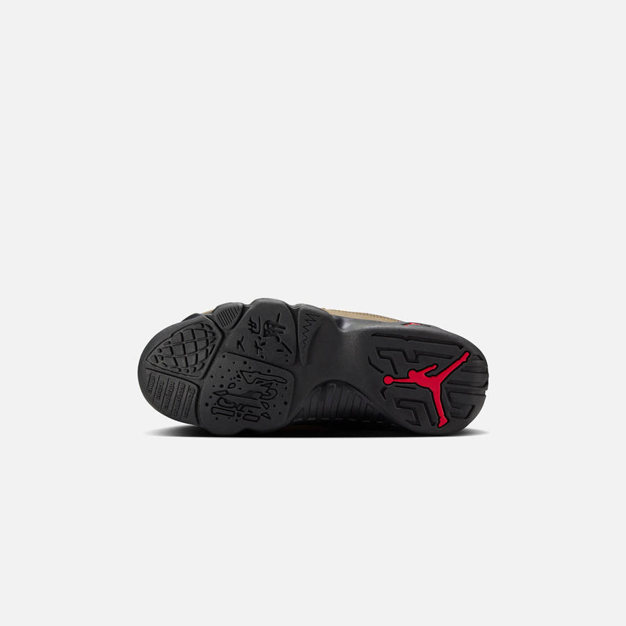 Black / Olive / Red Kids' Kith Jordan GS Air Jordan 9 Retro Sneakers | 5461-XAEUQ