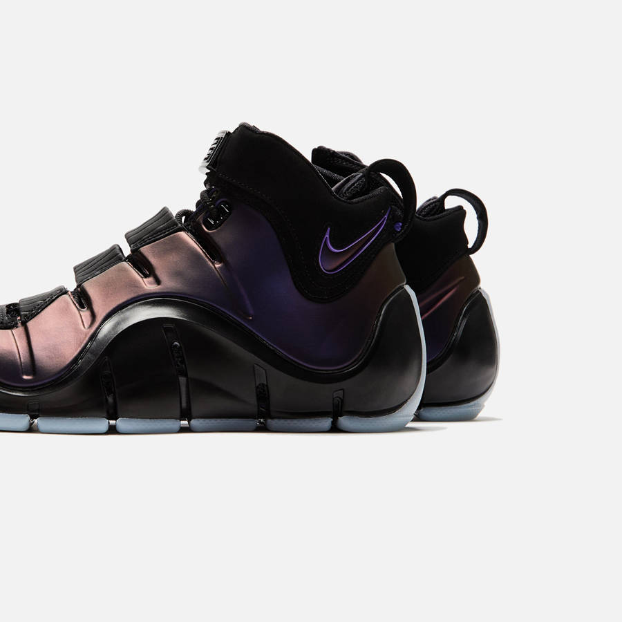 Black / Purple / Blue Men Kith Nike Zoom LeBron IV Sneakers | 8791-XVKLS
