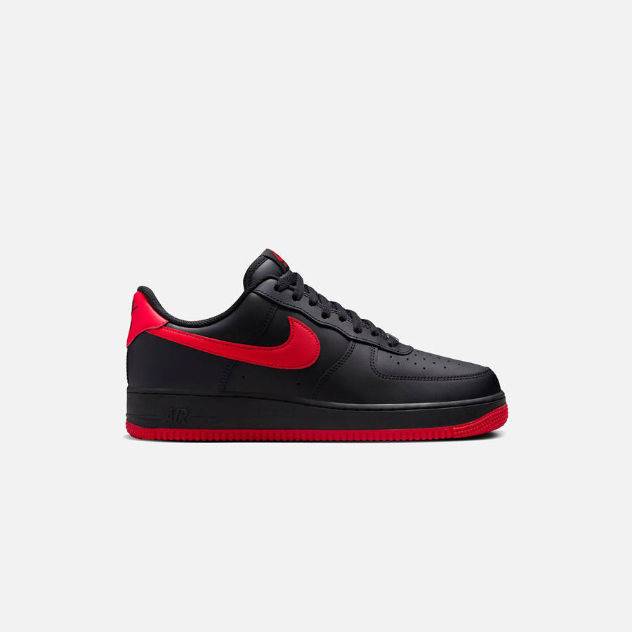 Black / Red Men Kith Nike Air Force 1 '07 Sneakers | 3472-COXKE