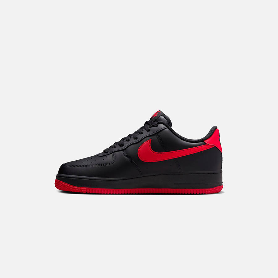 Black / Red Men Kith Nike Air Force 1 '07 Sneakers | 3472-COXKE
