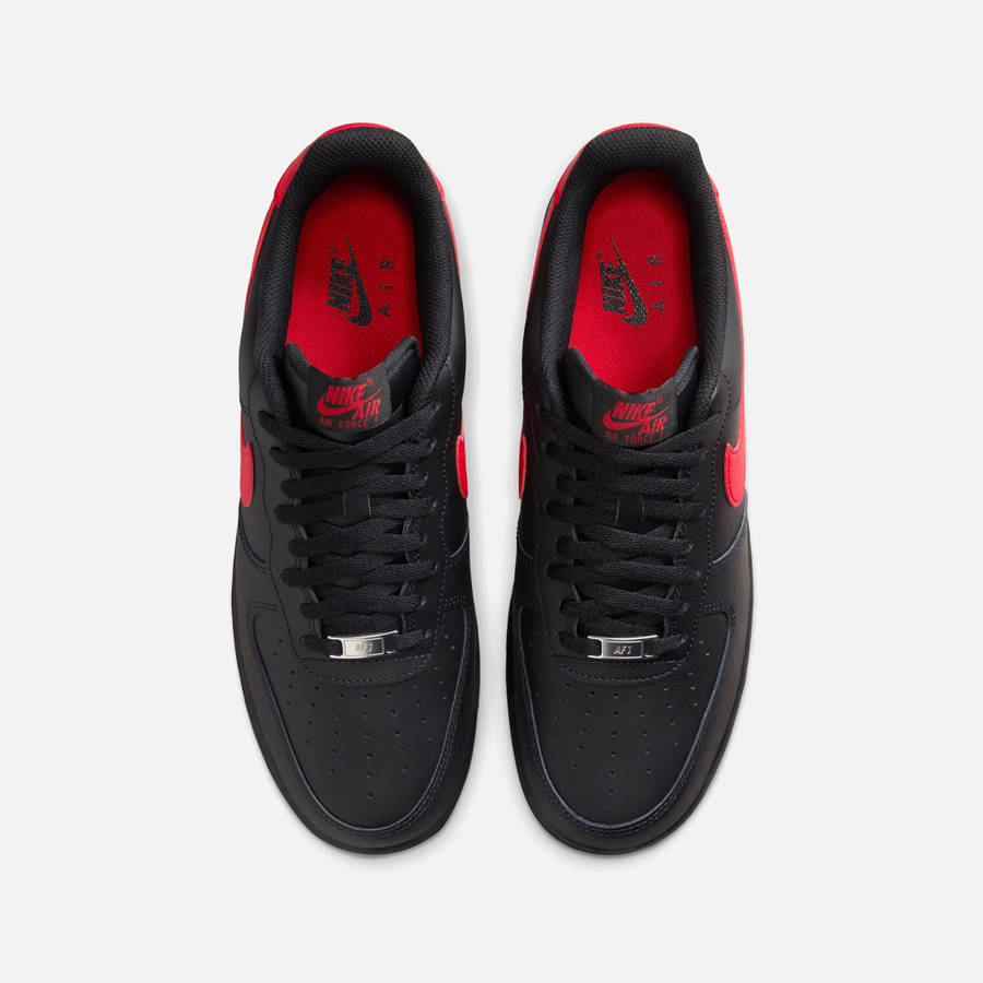 Black / Red Men Kith Nike Air Force 1 '07 Sneakers | 3472-COXKE