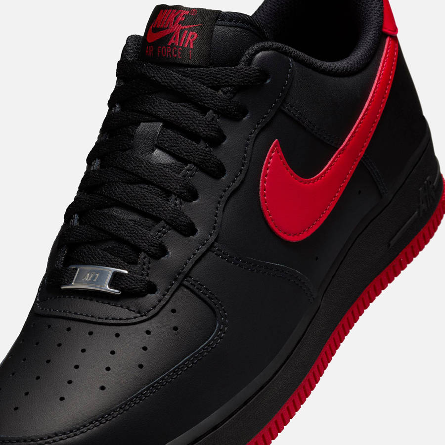 Black / Red Men Kith Nike Air Force 1 '07 Sneakers | 3472-COXKE