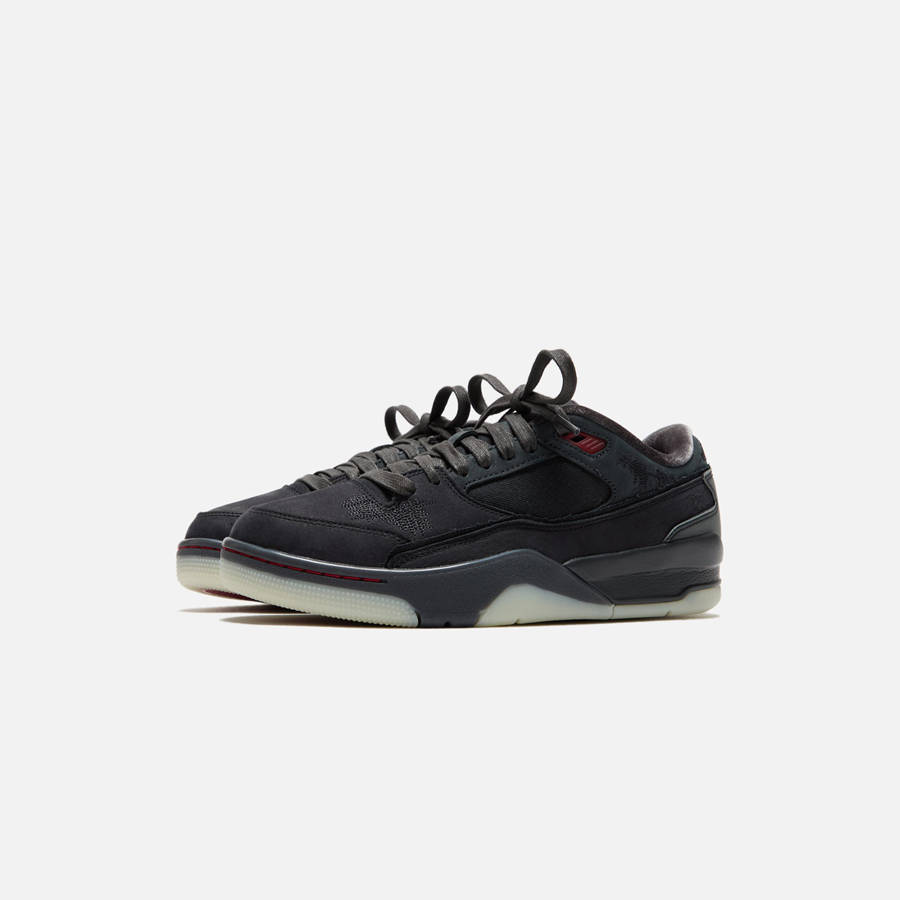 Black / Red Women Kith Jordan x Who Decides War WMNS Flight Court SP Sneakers | 1780-FYWIL