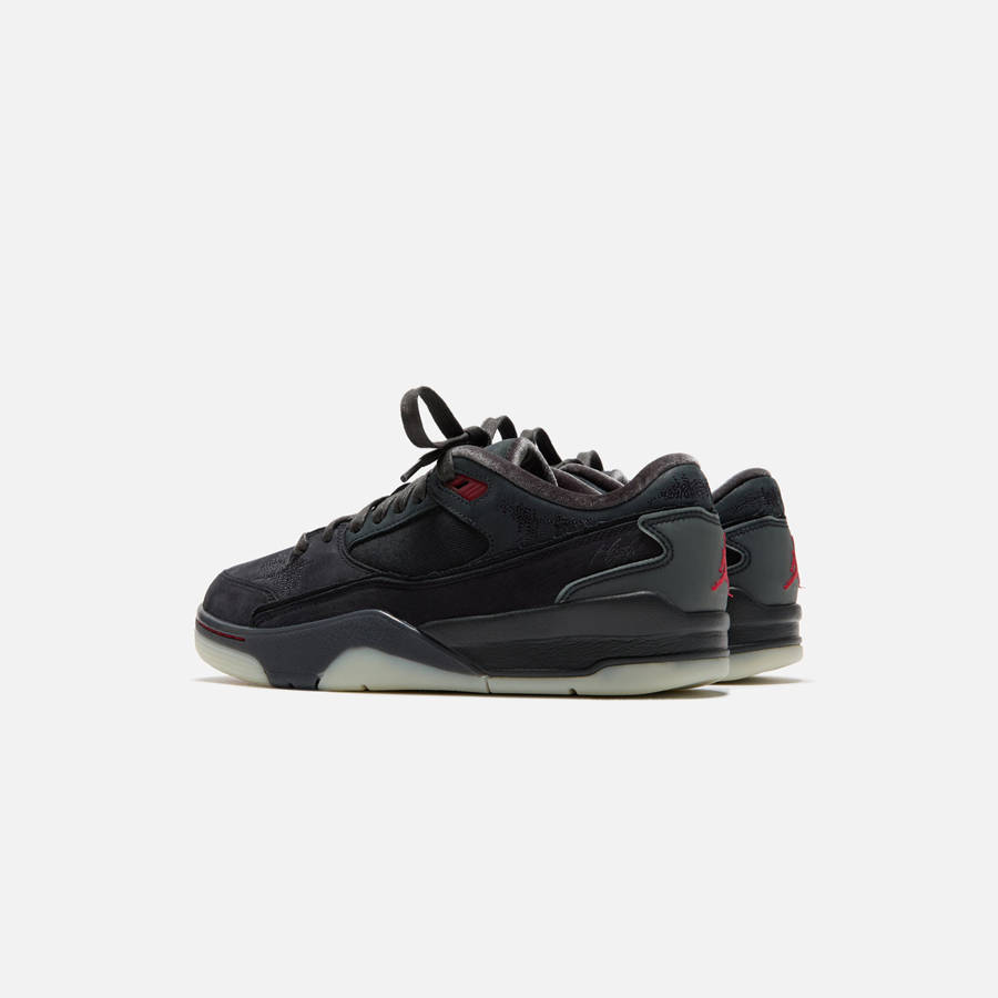 Black / Red Women Kith Jordan x Who Decides War WMNS Flight Court SP Sneakers | 1780-FYWIL