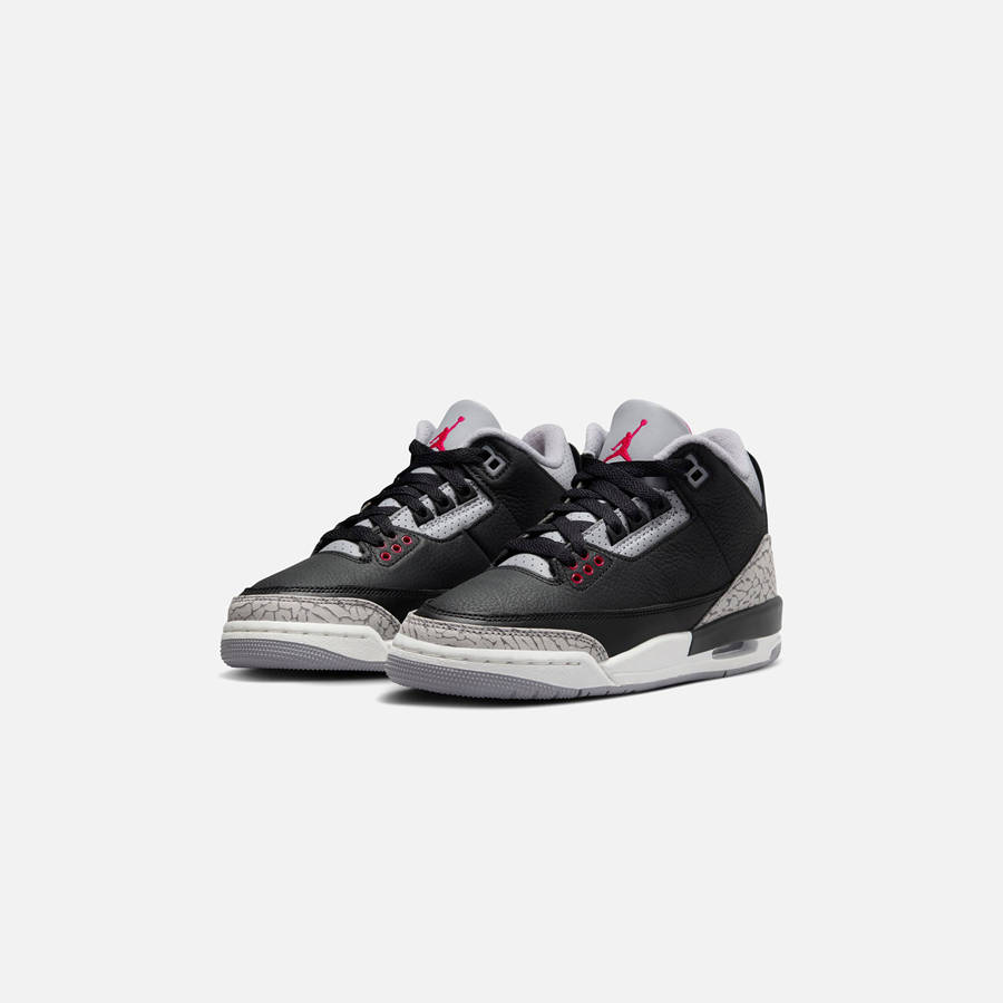 Black / Red / Grey Kids' Kith Jordan GS Air Jordan 3 Retro Sneakers | 2437-KICYF