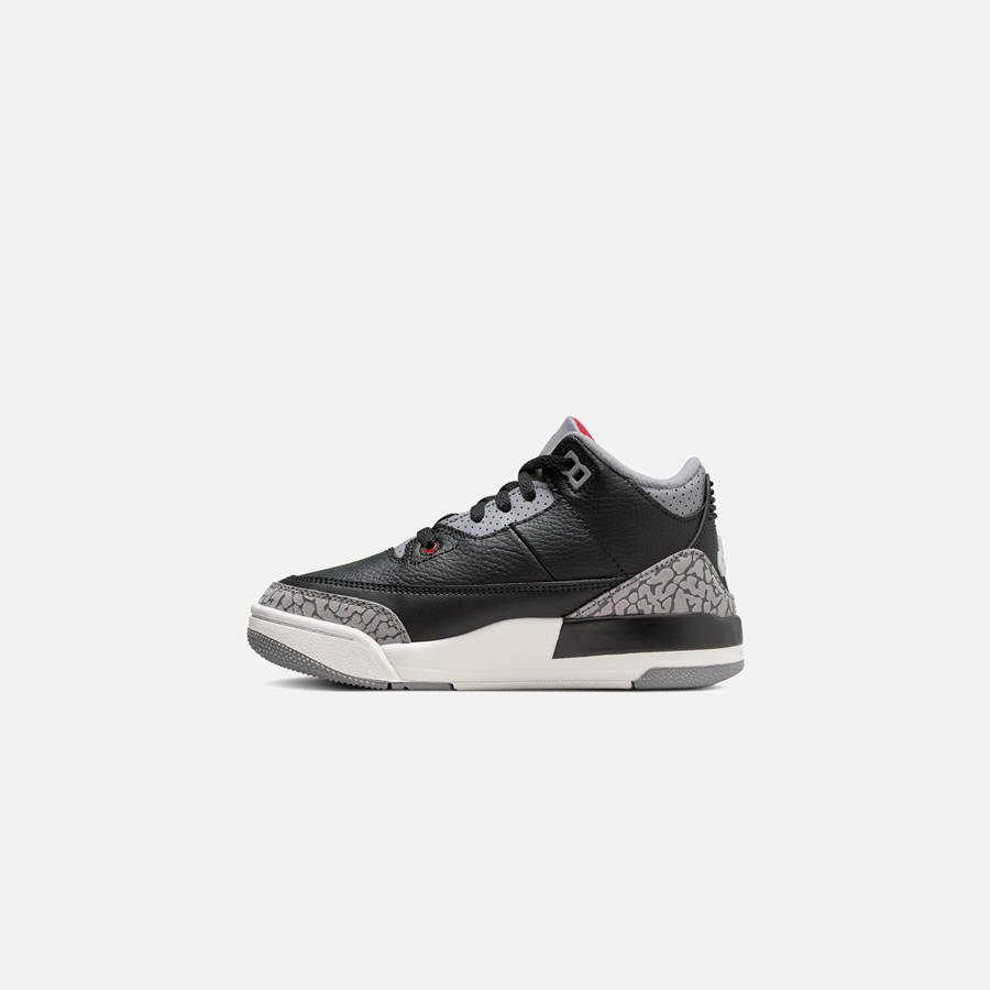 Black / Red / Grey Kids' Kith Jordan PS Air Jordan 3 Retro Sneakers | 2834-CMHFD