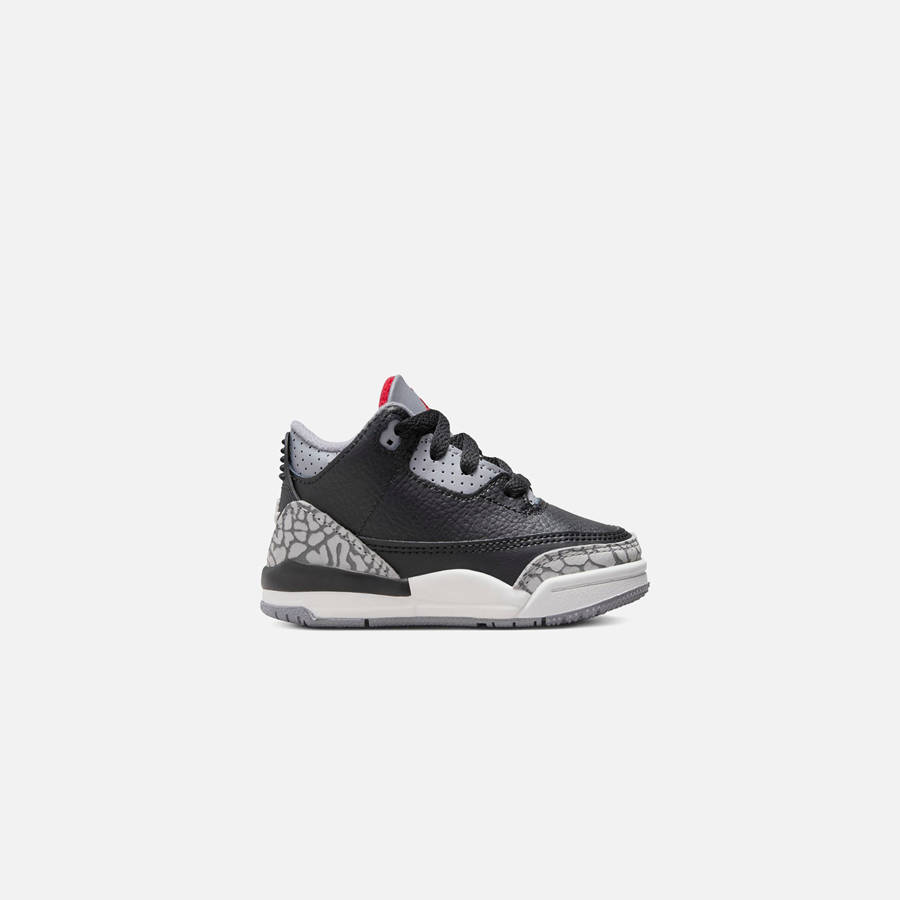 Black / Red / Grey Kids' Kith Jordan TD Air Jordan 3 Retro Sneakers | 5260-RZLSJ