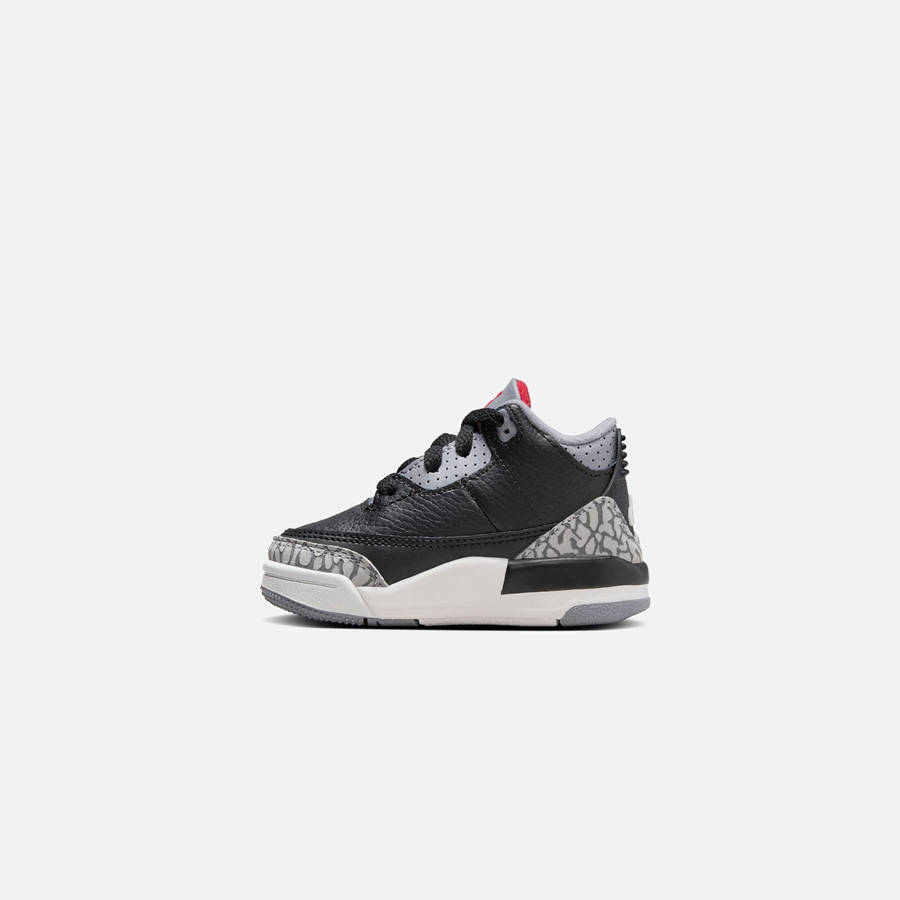 Black / Red / Grey Kids' Kith Jordan TD Air Jordan 3 Retro Sneakers | 5260-RZLSJ