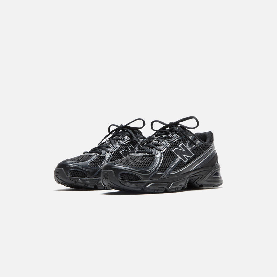 Black / Silver Men Kith New Balance 740 Sneakers | 3205-GTKLS