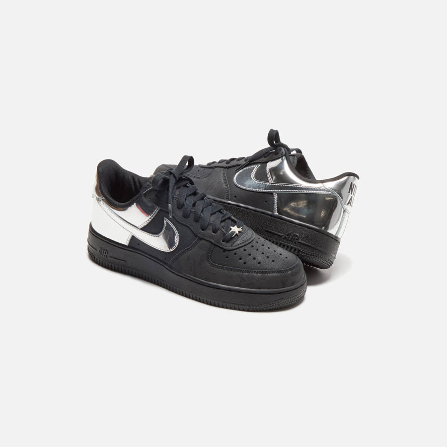 Black / Silver Men Kith Nike Air Force 1 Low Sneakers | 2976-PSVAZ