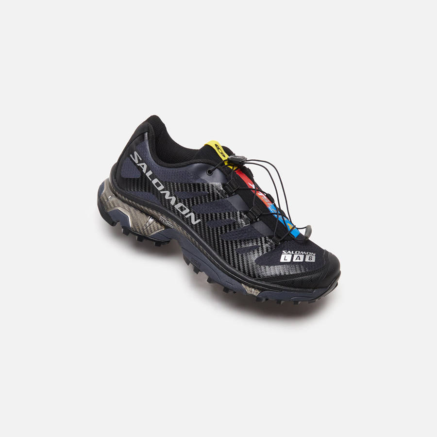 Black / Silver Men Kith Salomon XT-4 OG Sneakers | 3562-AEKDL