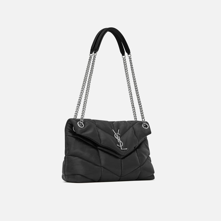Black / Silver Women Kith Saint Laurent YSL S Bags | 4013-BTSQF
