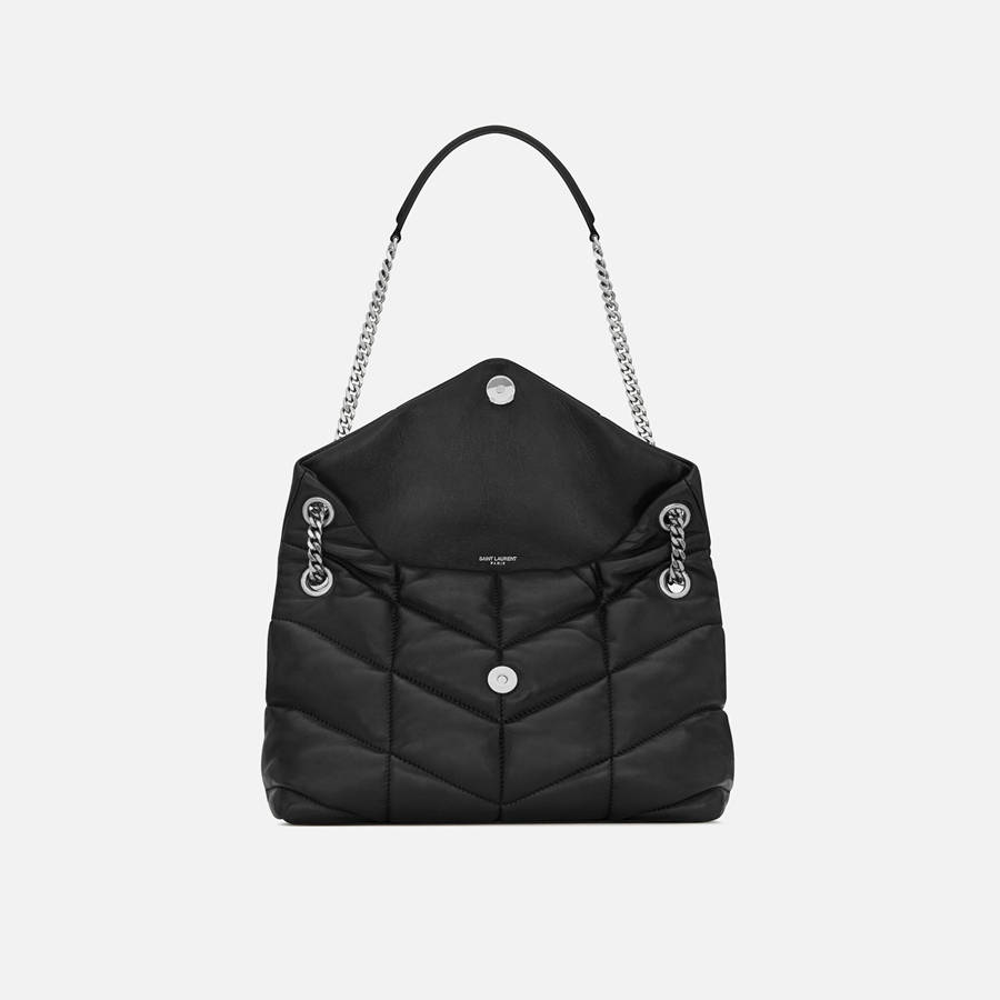 Black / Silver Women Kith Saint Laurent YSL S Bags | 4013-BTSQF