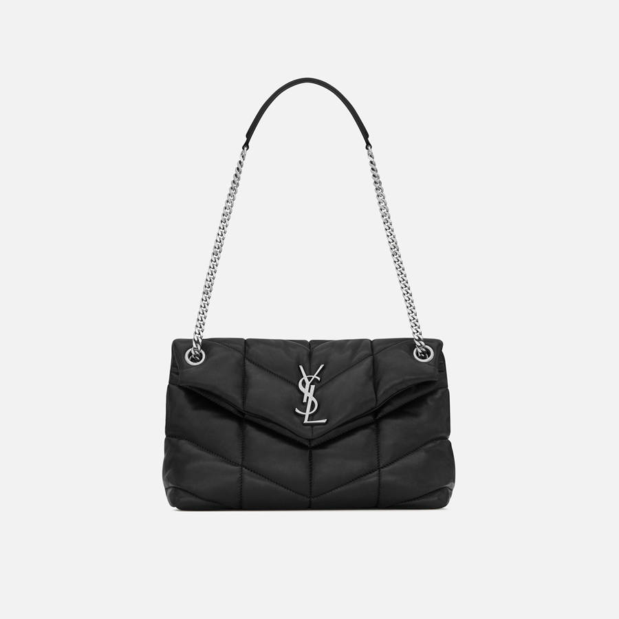 Black / Silver Women Kith Saint Laurent YSL S Bags | 4013-BTSQF