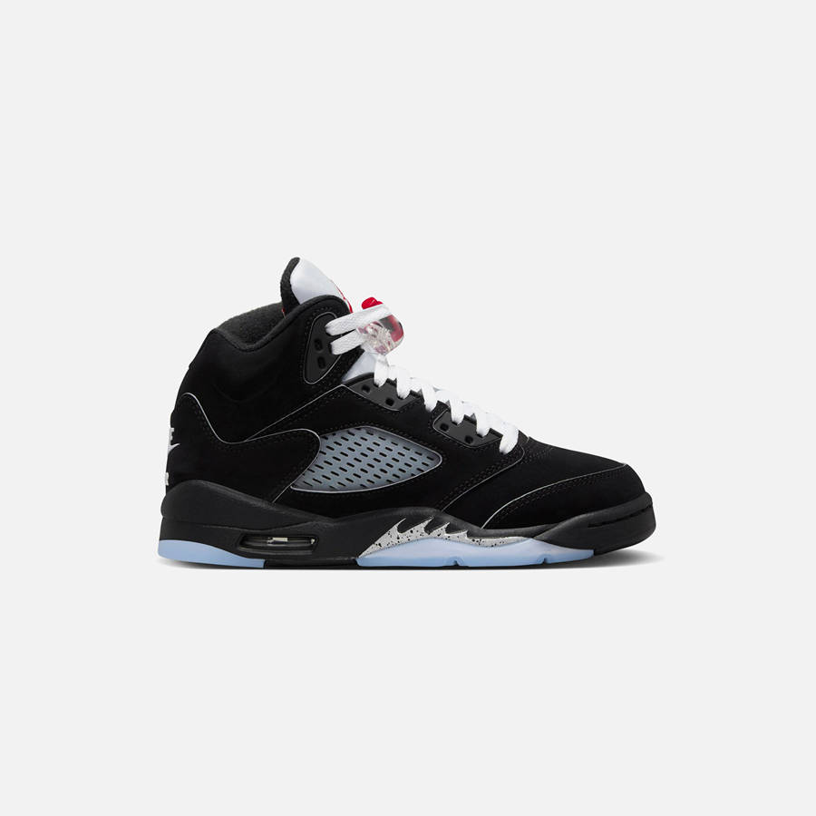 Black / Silver / Red / White Kids' Kith Nike GS Air Jordan 5 Retro OG Reimagined Sneakers | 1253-ZUDTF